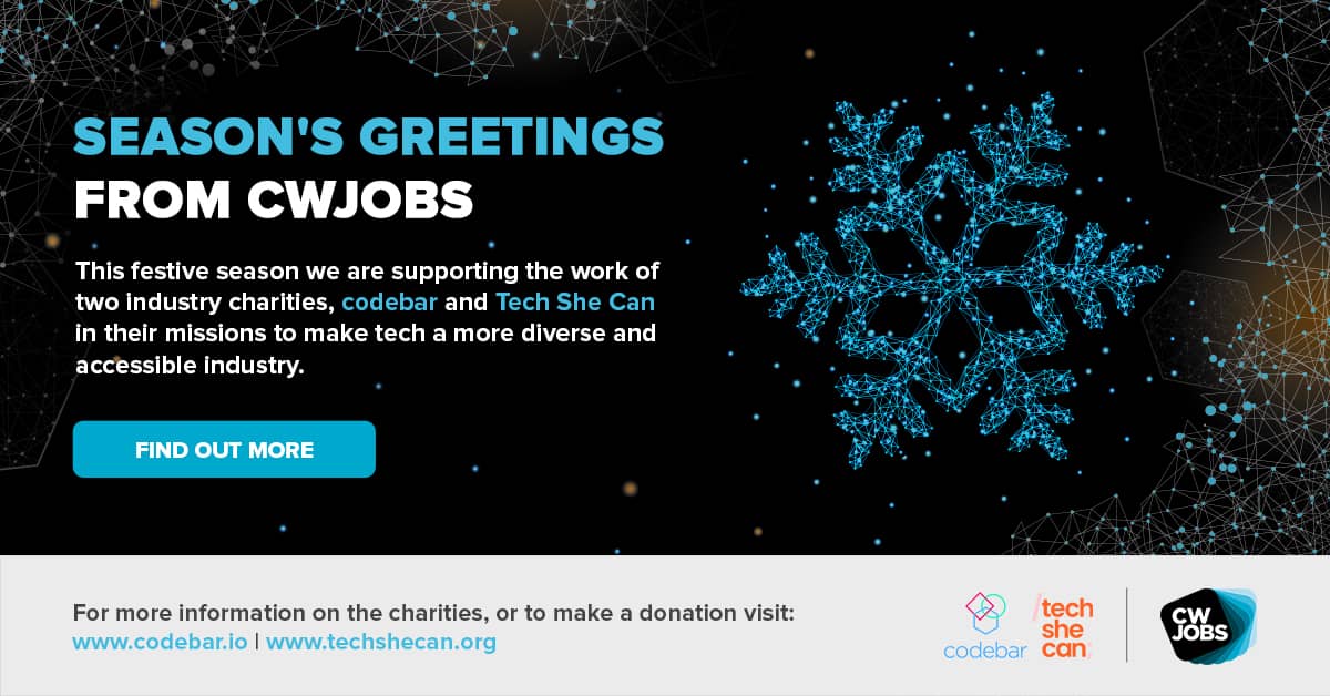 Image with writing highlighting the charities websites - codebar.io and techshecan.org